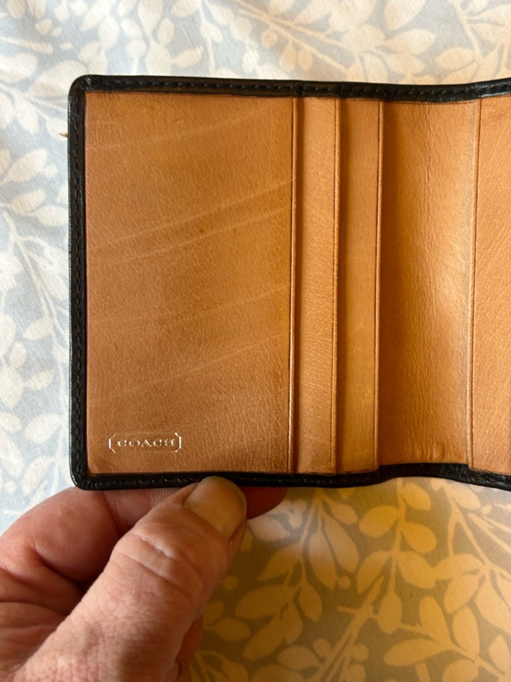 Vintage Coach Black Leather wallet - Picture 5 of 8